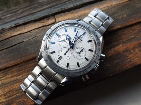 omega speedmaster white dial blue hands|omega speedmaster blue face.